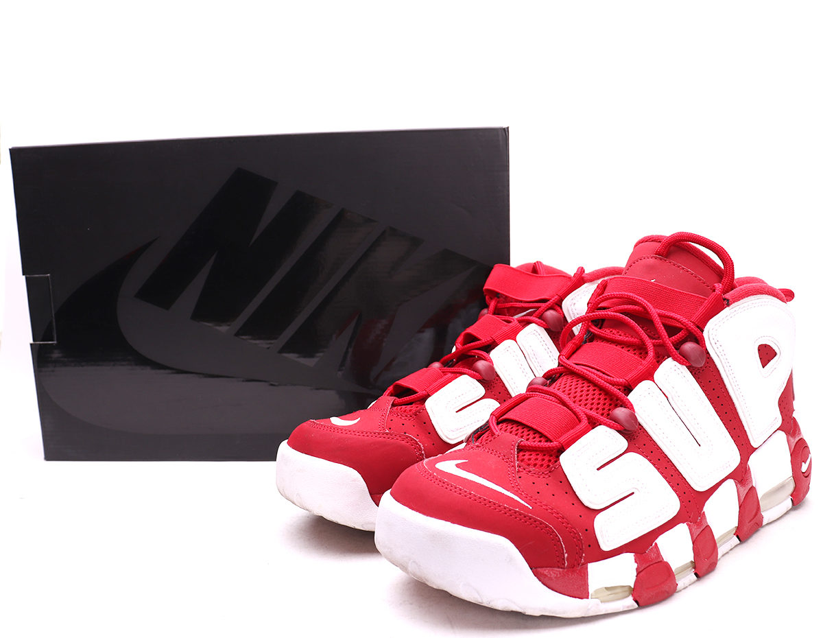 Nike Air More Uptempo Supreme Red -Size 11- 902290-600
